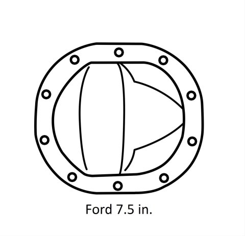 SVL Drivetrain Ring and Pinion Gear Sets 10001322 Ford 7.5 in. 4.56 Gears Differential Pinion; - Ratio thumbnail 1