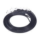 Top Street Performance 8.5mm Spark Plug Wire Sets 81025CE Set, 8.5mm, Coil Pack Terminal Type, Spiral Core, Black Wire, Black/White Boots, 180 degree Boots, Chevy, LS/Gen V, Set thumbnail 1