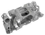 Top Street Performance Air Gap Intake Manifolds 82025 Manifold, Dual Plane, Gap, Aluminum, Polished, Square Bore, Chevrolet, Small Block, Each thumbnail 1