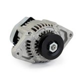 Top Street Performance Mini Race Alternators ES1004 Alternator, Denso, Internal Regulator, 90 Amp, Satin, Rod, Race, Each thumbnail 1