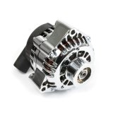Top Street Performance Alternators for 1998-2002 CAMARO, FIREBIRD - ES1025C Alternator, GM CS130D, Internal Regulator, 180 Amp, Chrome, V-Belt, Chevrolet, Pontiac, Each thumbnail 1