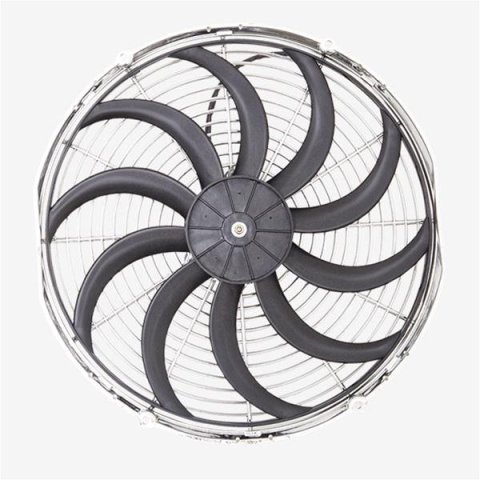 Top Street Performance Fans, Electric HC6105C 16" UNIVERSAL ELECTRIC COOLING FAN, S-BLADE, CHROME thumbnail 3
