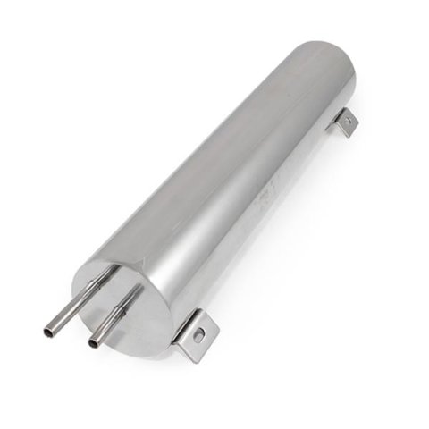 Top Street Performance Stainless Steel Overflow Tanks HC6328 Tank, 52 oz., Cylindrical, Steel, Polished, Recirculating, 3 in. Diameter, 16 in. Length, Each thumbnail 1