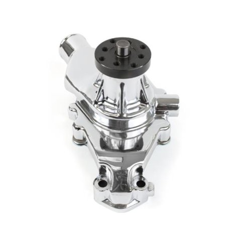 Top Street Performance High-Flow Mechanical Water Pumps HC8013P Pump, Mechanical, Short, High-Volume, CounterClockwise, Aluminum, Polished, Chevy, Small Block, Each thumbnail 2