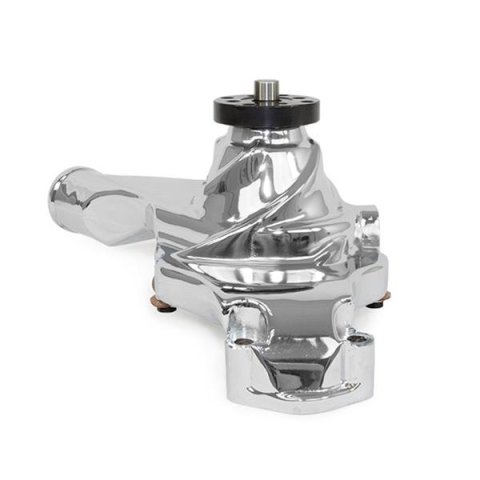 Top Street Performance High-Flow Mechanical Water Pumps HC8021C ALUMINUM MECHANICAL WATER PUMP - CHEVY BB, SHORT, CHROME thumbnail 3