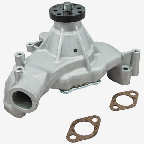 Top Street Performance High-Flow Mechanical Water Pumps HC8022 Pump, Mechanical, Long, High-Volume, Clockwise, Aluminum, Satin, Chevy, Big Block, Each thumbnail 1