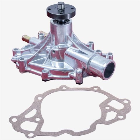 Top Street Performance Mechanical Water Pumps HC8054P ALUMINUM MECHANICAL WATER PUMP - 1985-93 FORD SB 302/351W, REVERSE ROTATION, POLISHED thumbnail 3
