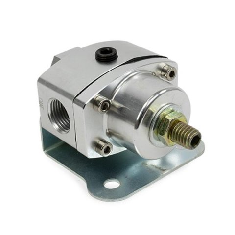 Top Street Performance Billet Aluminum Fuel Pressure Regulators JM1057CA Regulator, 5-12 psi, Aluminum, Clear Anodized, Universal, Each thumbnail 2