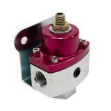 Top Street Performance Billet Aluminum Fuel Pressure Regulators JM1057R Regulator, 5-12 psi, Aluminum, Red/Natural, Universal, Each thumbnail 1