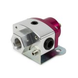 Top Street Performance Billet Aluminum Fuel Pressure Regulators JM1057R Regulator, 5-12 psi, Aluminum, Red/Natural, Universal, Each thumbnail 3