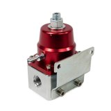 Top Street Performance Billet Aluminum Fuel Pressure Regulators JM1059R Regulator, 40-75 psi, Aluminum, Red/Clear Anodized, Universal, Each thumbnail 2