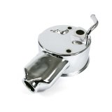 Top Street Performance GM Saginaw P Series Power Steering Pump Reservoirs JM2004C Reservoir, Series, Banjo Style, Integral, Steel, Chrome, Each thumbnail 1