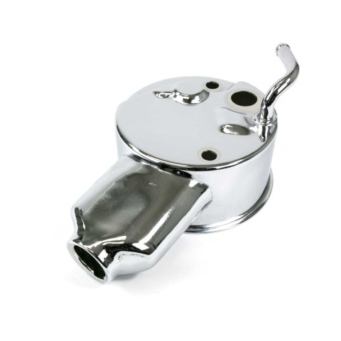 Top Street Performance GM Saginaw P Series Power Steering Pump Reservoirs JM2004C Reservoir, Series, Banjo Style, Integral, Steel, Chrome, Each