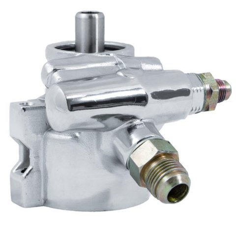 Top Street Performance GM Type II/Saginaw TC Series Power Steering Pumps JM2010C Pump, II Pumps, Chrome, Press-Fit Pulley Style, Each thumbnail 3