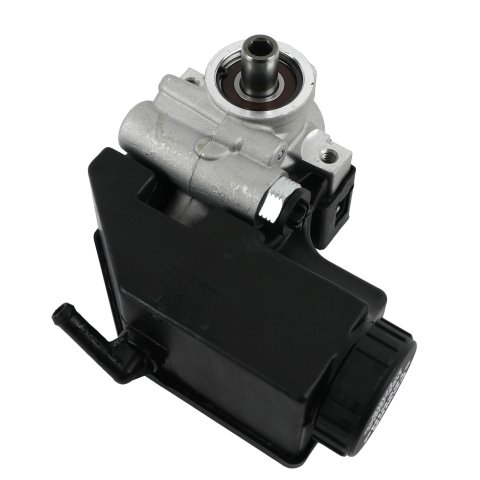 Top Street Performance GM Type II/Saginaw TC Series Power Steering Pumps JM2011 Pump, II Pump, Satin Pump, Black Reservoir, Aluminum, Press-Fit Pulley Style, Each thumbnail 1