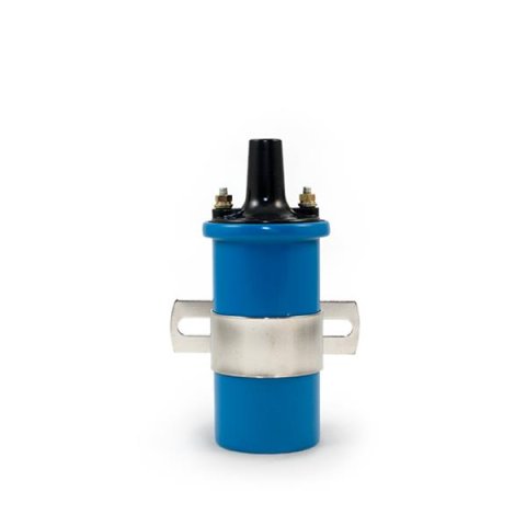 Top Street Performance High Ignition Coils JM6927BL Coil, Remote Mount, Oil-Filled, Female/Socket, Blue, 45,000 Volt, Round, Each thumbnail 2