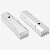Top Street Performance Fabricated Aluminum Valve Covers JM8091-7CA Covers, Tall, Aluminum, Clear Anodized, Long Bolt, Chevrolet, Small Block, Pair thumbnail 1