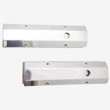 Top Street Performance Fabricated Aluminum Valve Covers JM8091-7P Covers, Tall, Aluminum, Polished, Long Bolt Design, Chevrolet, Small Block, Pair thumbnail 3