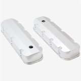 Top Street Performance Fabricated Aluminum Valve Covers JM8092-8CA ALUMINUM TALL FABRICATED VALVE COVER - CHEVY BB, SHORT BOLT, WITH BREATHER HOLE, CLEAR ANODIZED thumbnail 3