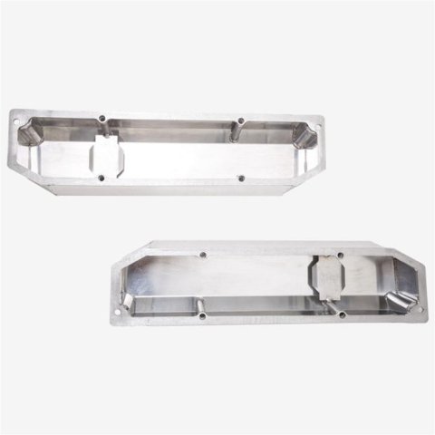 Top Street Performance Fabricated Aluminum Valve Covers JM8097-7P ALUMINUM TALL FABRICATED VALVE COVER - MOPAR BB, LONG BOLT, WITH BREATHER HOLE, POLISHED thumbnail 3