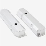 Top Street Performance Fabricated Aluminum Valve Covers JM8097-8CA ALUMINUM TALL FABRICATED VALVE COVER - MOPAR BB, SHORT BOLT, WITH BREATHER HOLE, CLEAR ANODIZED thumbnail 2