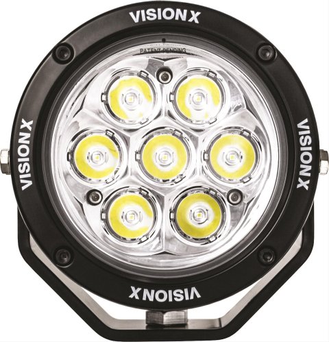 Vision X LED Cannon Series Auxiliary Lights 9907499 Lights, Canon Series, Driving/Spot, 4.7 in.Round, Black Housing, Clear Lens, 49 watts, Each thumbnail 2