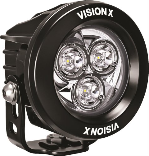 Vision X LED Cannon Series Auxiliary Lights 9912141 Lights, Canon Series, Multi-LED Driving, 3.7 in.Round, Black Housing, Clear Lens, 21 watts, Each thumbnail 1