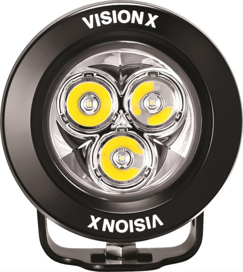 Vision X LED Cannon Series Auxiliary Lights 9912141 Lights, Canon Series, Multi-LED Driving, 3.7 in.Round, Black Housing, Clear Lens, 21 watts, Each thumbnail 2
