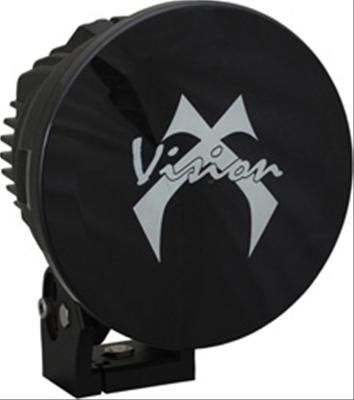 Vision X Auxiliary Light Blackout Covers 9160245 Covers, Blackout, Round, Polycarbonate, Black, Logo, 6.700 in. Diameter, Each thumbnail 1