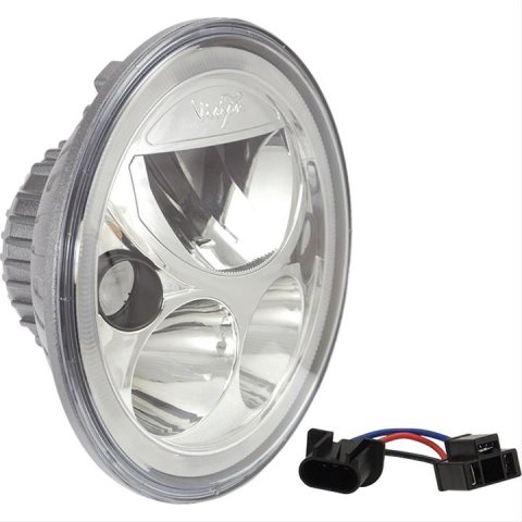 Vision X Vortex Headlights 9891217 Head Light, 7 in. Round, LED, Clear Lens, Chrome Housing, Each thumbnail 1