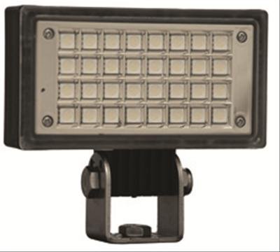 Vision X Utility LED Flood Lights 9119298 Auxiliary Light, Utility, Flood, 3.52 x 3.19 in., Black Housing, Clear Lens, Amber Bulb, 6 watt, Each thumbnail 2