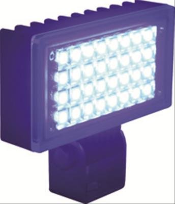 Vision X Utility LED Flood Lights 9121185 Auxiliary Light, Utility, Flood, 3.52 x 3.19 in., Black Housing, Clear Lens, Blue Bulb, 6 watt, Each thumbnail 1