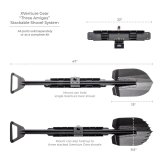 Go Rhino Xventure Gear Sharktooth Stackable Shovel - Textured Black thumbnail 5