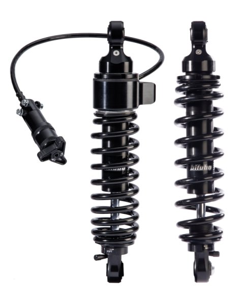 Bitubo WME2 Twinshocks Adjustable: Single Hydraulic Spring Preload, Reb., Length 326mm, Dk Edition