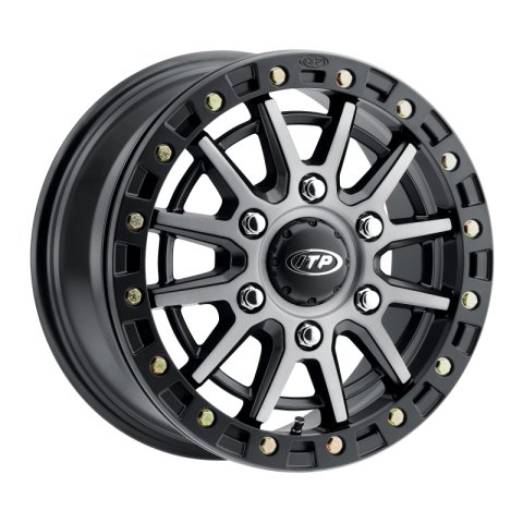 ITP SD10 Beadlock 15x7 / 6/5.5 BP / 78.9mm Offset Grey w/ Black Ring Wheel thumbnail 2