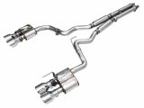 AWE Tuning 21-23 Ford Mustang Mach 1 SwitchPath Cat-Back Exhaust w/ Quad Chrome Silver Tips thumbnail 1