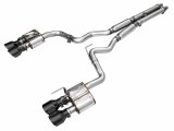 AWE Tuning 21-23 Ford Mustang Mach 1 SwitchPath Cat-Back Exhaust w/ Quad Diamond Black Tips thumbnail 1