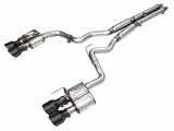 AWE Tuning 21-23 Ford Mustang Mach 1 SwitchPath Cat-Back Exhaust w/ Quad Diamond Black Tips thumbnail 2