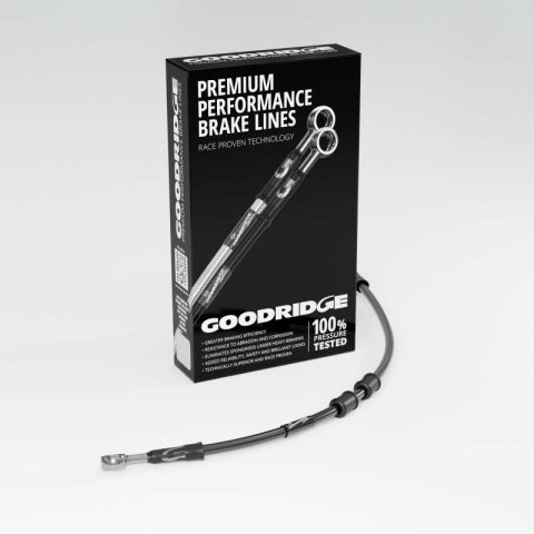 Goodridge 15-16 HD FLHXSE CVO Street Glide -4in Clutch Line Kit - Black