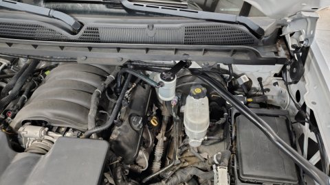 J&L 14-18 Chevy Silverado 1500 / 14-18 GMC Sierra 1500 4.3L V6 Oil Separator - Clear Anodized thumbnail 3