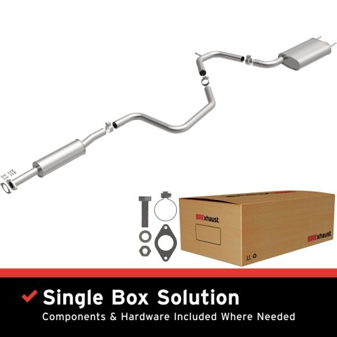 BRExhaust 16-24 Chevrolet Malibu 1.5L Direct-Fit Replacement Exhaust System thumbnail 1