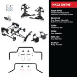 QA1 Level 2 Full Vehicle Handling Suspension Kits for 1999-2006 SIERRA 1500, SILVERADO 1500 - HK02-GMT05 Packages, Handling, Front/Rear Coilover System, Front/Rear Sway Bars, Spindles, Chevy, GMC, Short Bed, Kit thumbnail 2