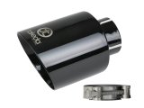 aFe Takeda Universal Exhaust Tip 2-1/2 IN Inlet x 4-1/2 IN Outlet x 7 IN L- Black thumbnail 1