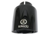 aFe Takeda Universal Exhaust Tip 2-1/2 IN Inlet x 4-1/2 IN Outlet x 7 IN L- Black thumbnail 2