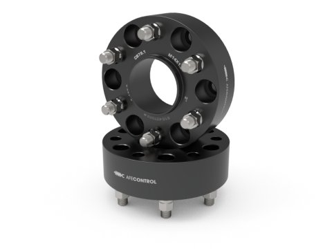 aFe CONTROL Wheel Spacers Chevrolet 1500 19-25 6x5.5mm CB 78.1mm 2 IN Thickness