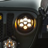 Baja Designs 18-25 Jeep Wrangler JL/20-25 Gladiator JT (w/Halogen) DOT LP6 LED Headlight Kit - Amber thumbnail 1
