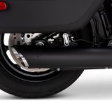 Vance & Hines 2025+ HD Softail Twin Slash 4in Round Black Slip-On Exhaust thumbnail 3