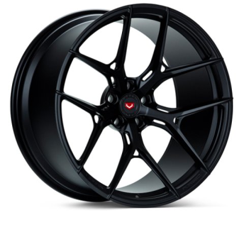 Vossen Forged S21-01 - 21X9 - ET32 - Centerlock - Satin Black Wheel - 992 Turbo S Fitment (Front)