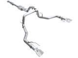 AWE Tuning 2021+ Ford F150 Tremor w/ Bumper Cutouts 0FG Resonated Cat-Back w/ Chrome Silver Tips thumbnail 2