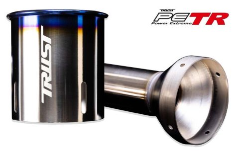 GReddy PE-TR Rolled Tip-Burnt-Ti L 190mm x 115mm